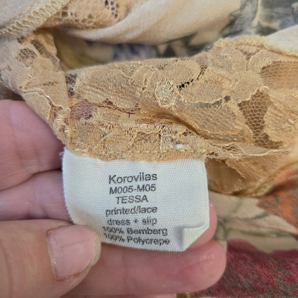 Koravilas Tessa Dress Floral Lace Cottagecore Coquette Dainty Boho Chic Sz 12 - Picture 7 of 14
